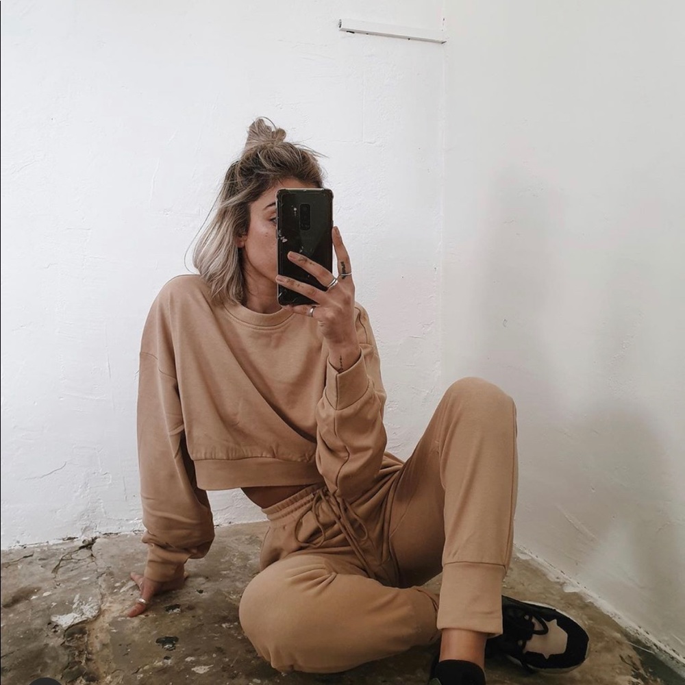 Sabo Skirt Tan Lounge Set